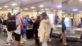 Woman has obscenity-laced freakout at airport