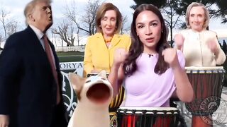 Funny Meme video with Trump, AOC, Pelosi, and Hillary
