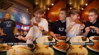 2 British guys try ribs for the first time
