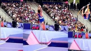 Pole vaulter has embarrassing loss, but it's a win in real life