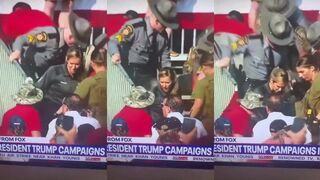 Video shows body being carried out of Trump rally