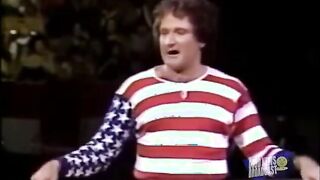 Robin Williams legendary American flag outfit