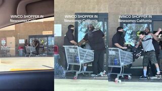 Security deals with thief the old school way