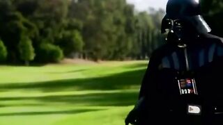 Darth Vader uses THE FORCE playing golf