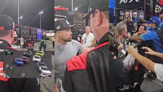 NASCAR drivers Ricky Stenhouse Jr and Kyle Busch fist fight