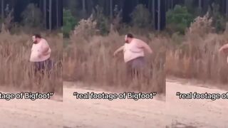 Real footage of Bigfoot video has everyone cracking up