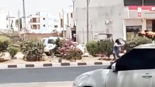 FAFO: Man robs woman, gets ran over by INSTANT KARMA
