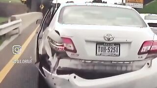 Woman cuts off driver, then blames HIM for the accident