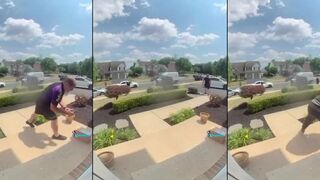 Porch pirates fight over stolen package