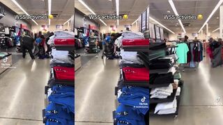 Thieves rob store, filling trash bags with merch