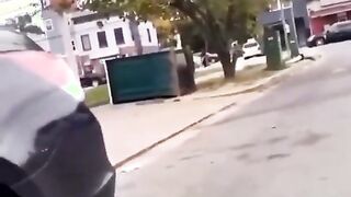 Girl using porta-potty falls victim to classic prank