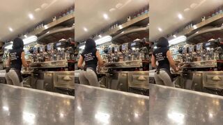 Barista has guys ordering more than one coffee each morning