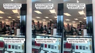 Shoppers trap thieves in store so they get busted