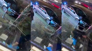 Dude assaults woman on street for no reason at all