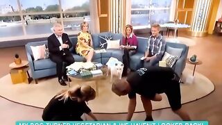 Woman claims dog is vegetarian, proven wrong instantly