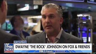 The Rock catches reporter off-guard, praises Trump getting standing ovation