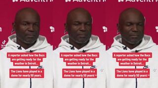 Reporter asks Bucs coach about preparing for Detroit weather, but they play in a dome LMAO