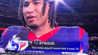 C.J. Stroud praised God, becomes youngest QB to win playoff game