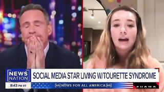 Chris Cuomo busts out laughing during interview with Tourette’s girl