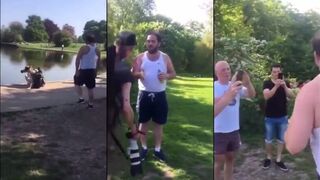 Guy ruins expensive camera for no reason, gets called out for it immediately