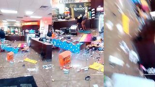 Woman DESTROYS store during full-blown tantrum