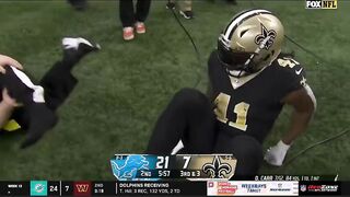 Sideline referee injured, may have broken leg during Saints Lions game