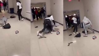 Guy gets knocked so hard he can't even walk right