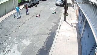 Man bulldozes woman for something that is HIS FAULT