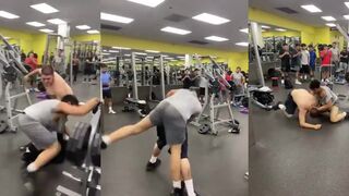 Fight breaks out in the gym