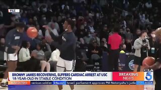 LeBron James' son Bronny suffers cardiac arrest, collapses on court
