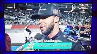 Bubba Wallace booed before race, flips off camera during interview