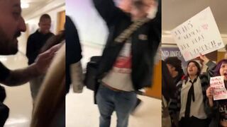 Star swimmer Riley Gaines assaulted by mob of activists, security jumps into action