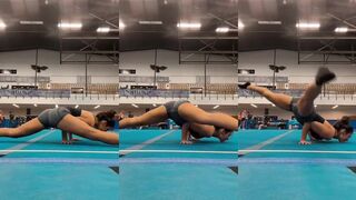 Gymnast Sydney Smith does something the rest of us can't do
