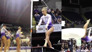 LSU's Oliva Dunne nails uneven bars gymnastics routine