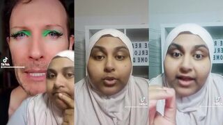 Stop trying to talk to kids! Woman stands up to guy in makeup who wants kids to talk to him