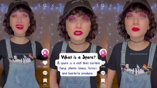 Wacky clown tries teaching us what Spore and Spores pronouns are