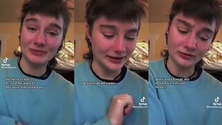 Lady is crying because Grandma won't call her 'Mike' - but still loves her