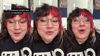 Woman claims losing weight is rooted in fat phobia