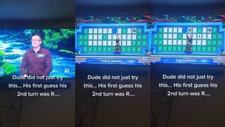 No way he tried this on Wheel of Fortune