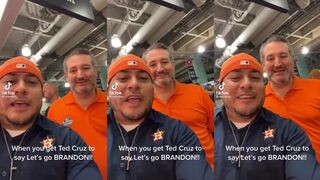 Ted Cruz goes on camera, says Lets Go Brandon