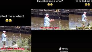 Guy can't take it, curses them out