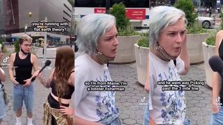 Lobster girl suggests her uncle sailed off the flat Earth