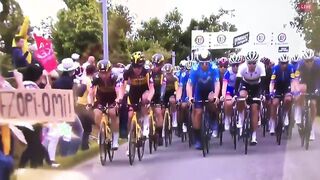 Police looking for Fan who caused HUGE Tour de France crash with Cardboard Sign