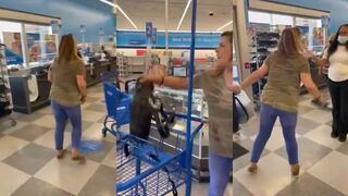 Woman gets kicked out of store, throws racist comments at employee on way out