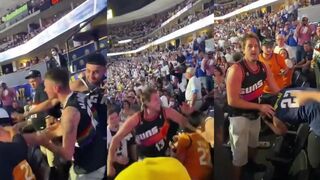 Suns fan takes on two Nuggets fans in most chill way possible