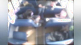 Male Bus driver BUSTED slapping little girl