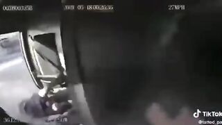 FedEx driver not wearing seatbelt goes flying out of truck