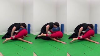 Stretch guy gets a little too close