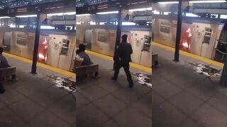 Migrant arrested for allegedly lighting woman on fire in subway