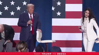 "This is a booby trap set up by Kamala" - Trump jokes about Harris